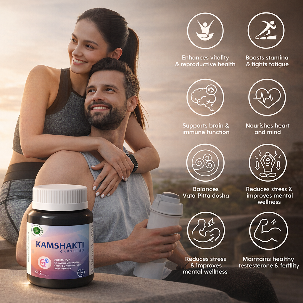 Kamshakti Capsules – Ayurvedic Herbal Supplement for Vitality