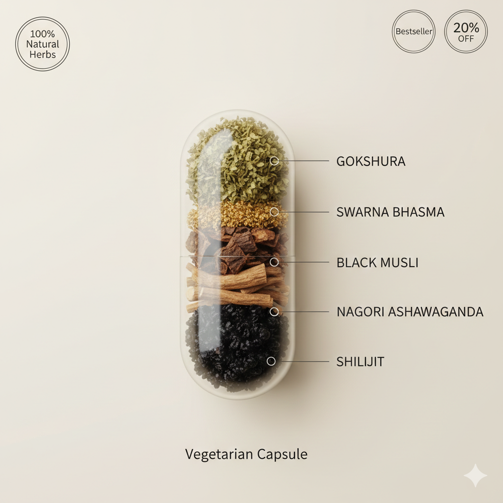 Ashwagandha Extract Capsules- Stress, Energy & Vitality Support