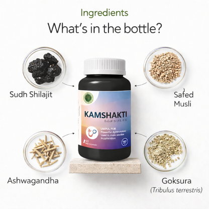 Kamshakti Capsules – Ayurvedic Herbal Supplement for Vitality