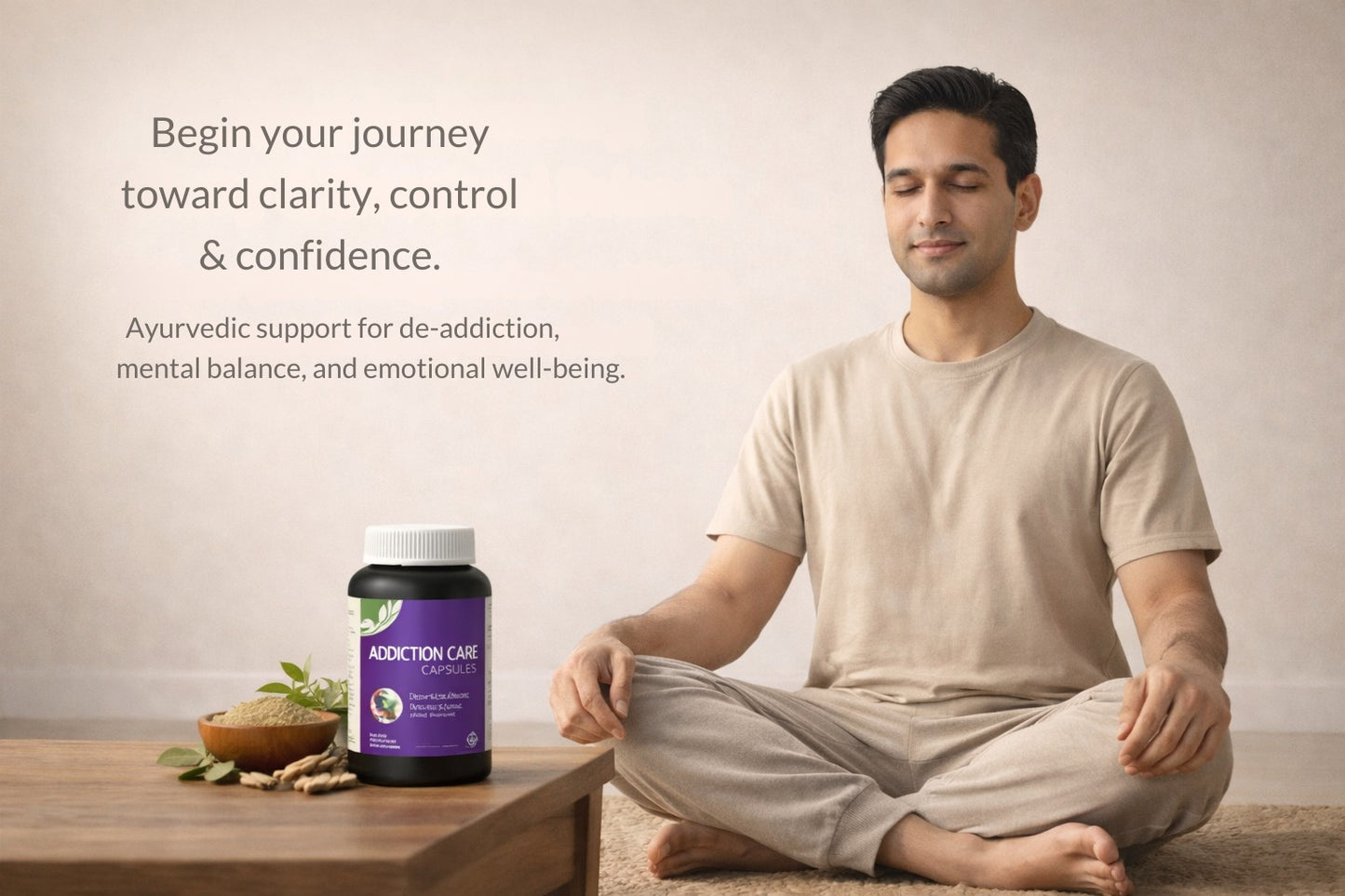 Addiction Care Capsules – Ayurvedic Support for De-Addiction & Mental Clarity