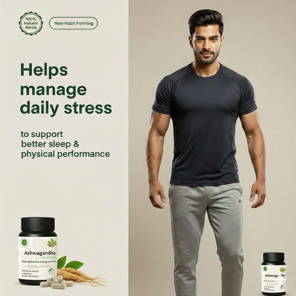 Ashwagandha Extract Capsules- Stress, Energy & Vitality Support