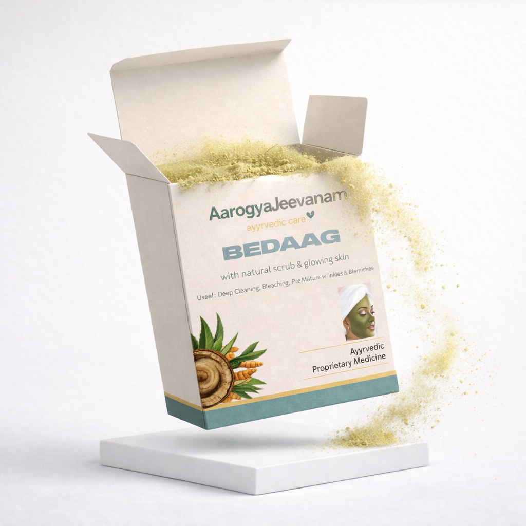 Bedaag Herbal Ubtan Face Scrub – Neem, Manjistha & Multani Mitti for Clear, Glowing Skin (50 gm)