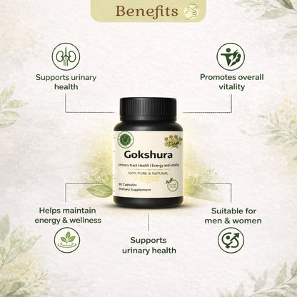 Gokshura Extract Capsules – Ayurvedic Support for Urinary Health, Energy & Vitality