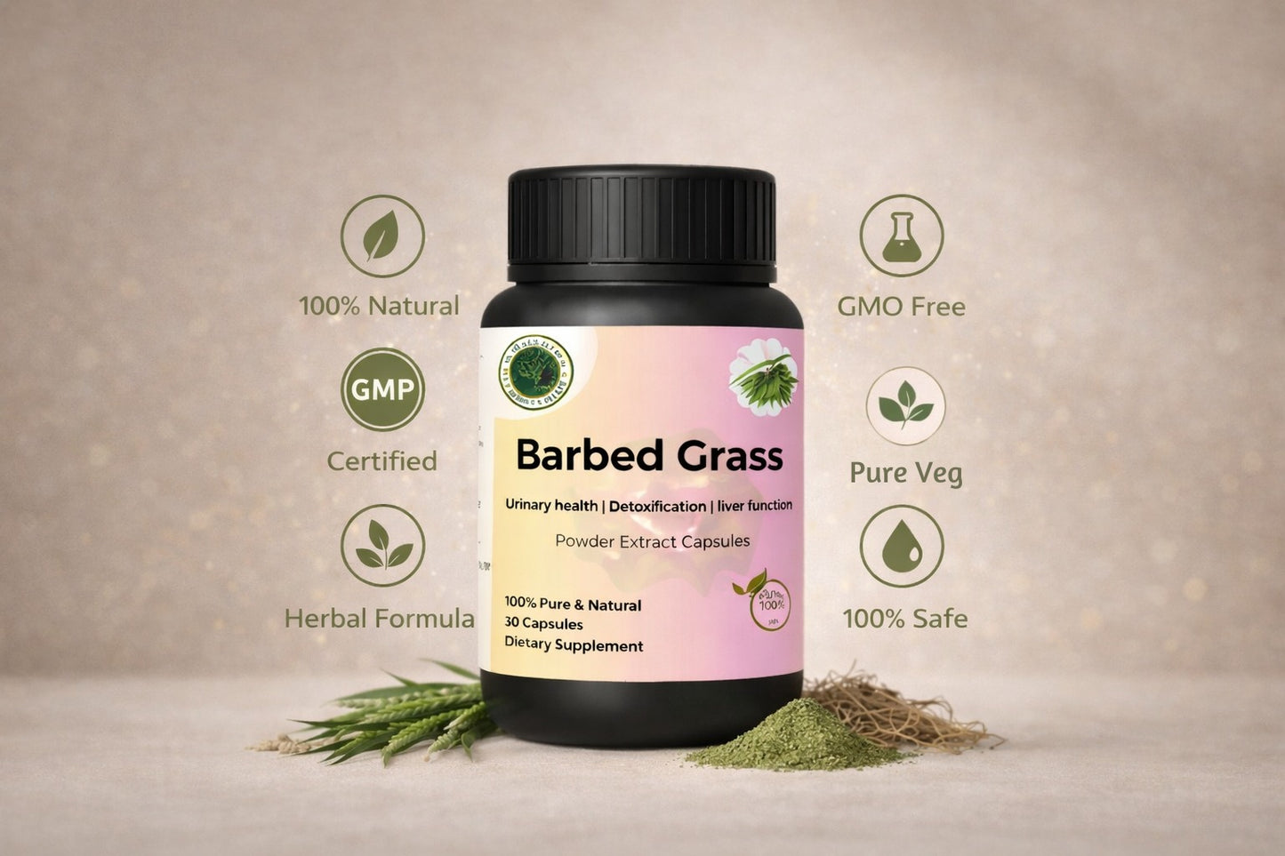 Barbed Grass Capsules – Herbal Detox & Wellness Support