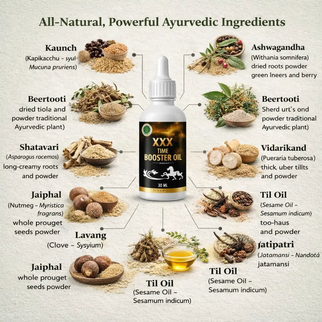 Time Booster Oil – Herbal Vitality & Performance Support