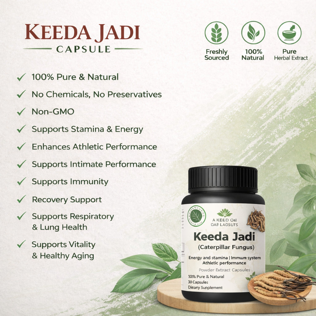 Keeda Jadi Extract Capsules – Natural Strength & Balance Support
