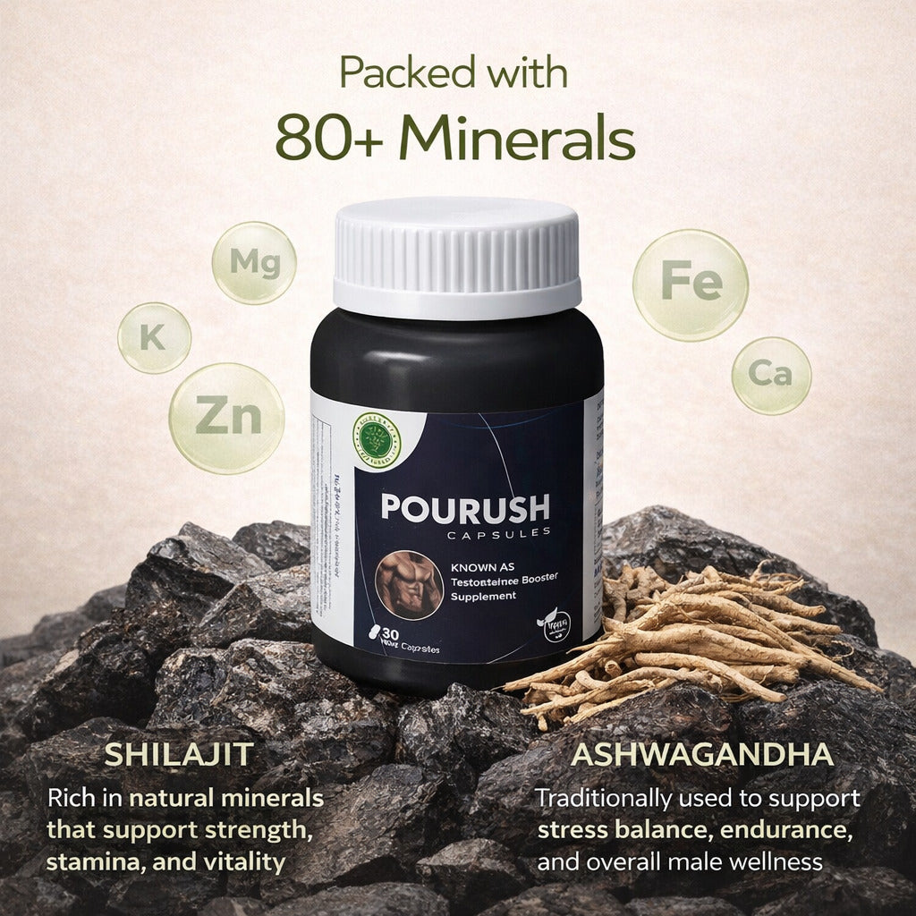 Pourush Capsules – Ayurvedic Formula for Strength & Stamina